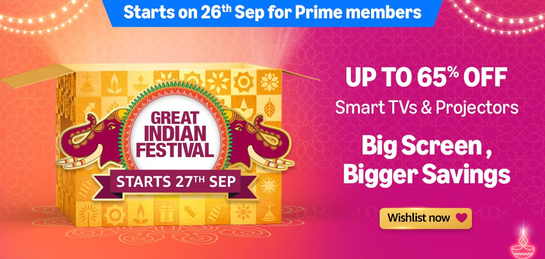 Experience Cinematic Brilliance with Top Deals on Smart TVs & Projectors at Amazon Great Indian Festival 2024!