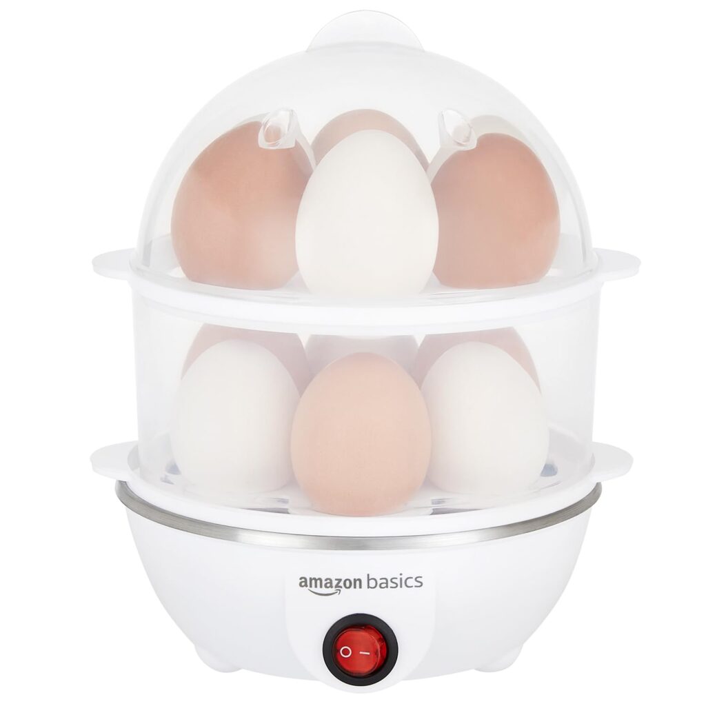 amazon basics Double Decker Plastic Egg Boiler