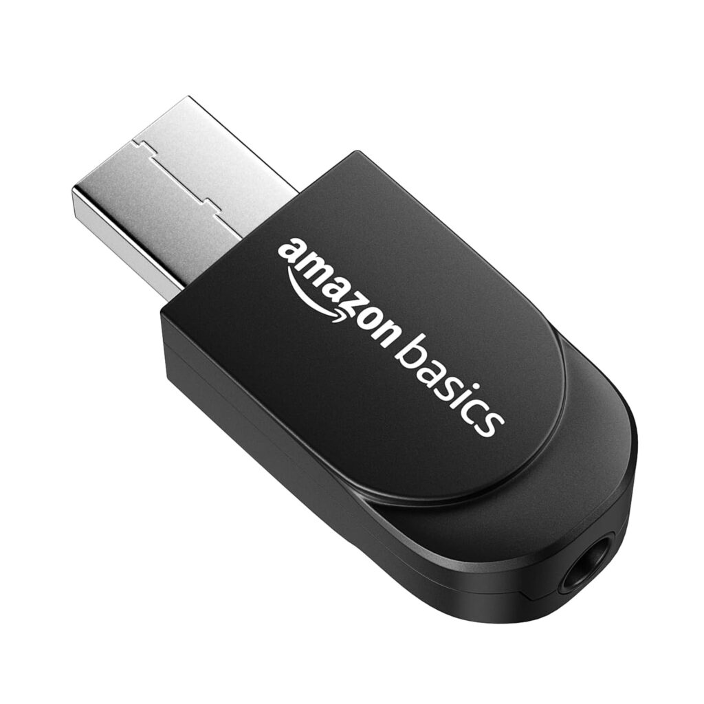 Amazon Basics 2 in 1 Bluetooth 5.0 Transmitter Receiver